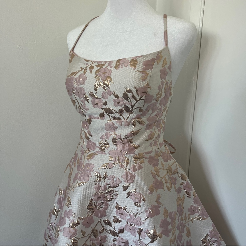 B Darlin Lace-Up A-Line Dress - Picture 5 of 7